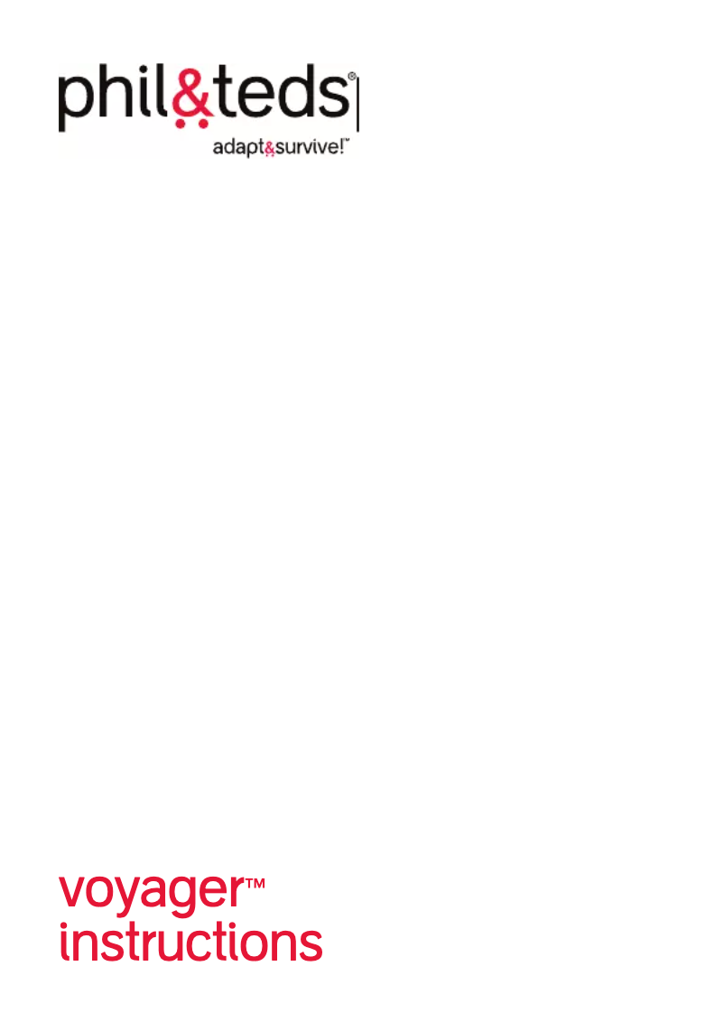Page 1 of the manual User Manual Phil & Teds Voyager