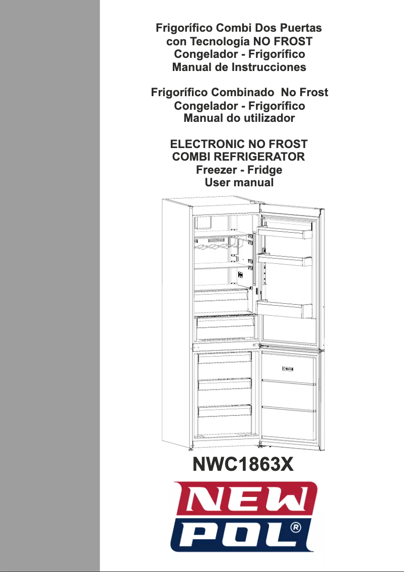 Page 1 de la notice Manuel utilisateur New Pol NWC1863X