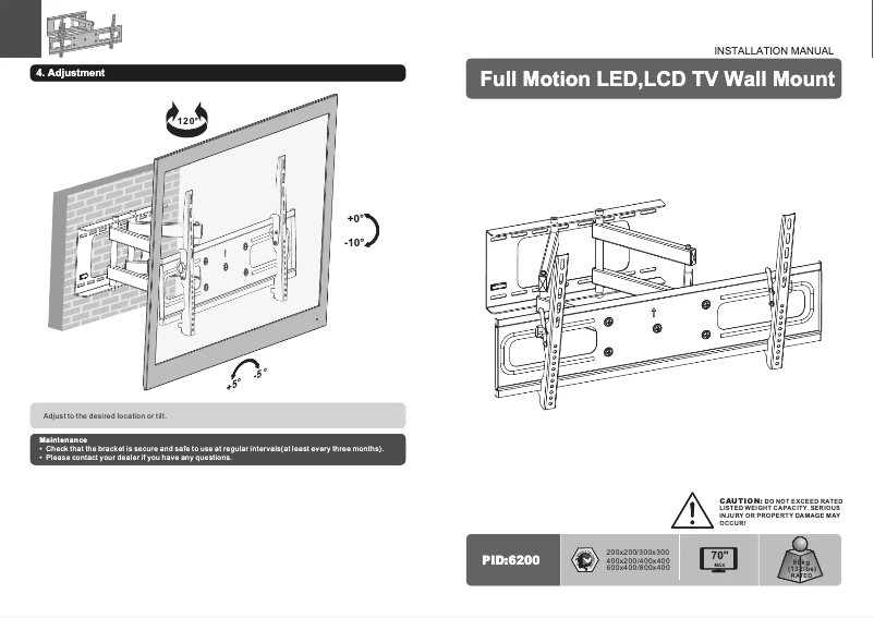 Page 1 de la notice Manuel utilisateur Monoprice 6200