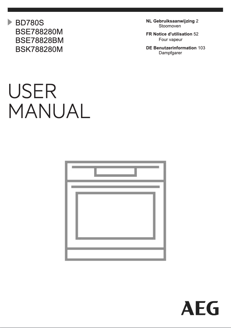 Page 1 de la notice Manuel utilisateur AEG BSE78828BM