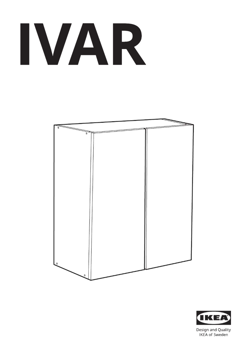 Page 1 de la notice Manuel utilisateur Ikea IVAR 400.337.63