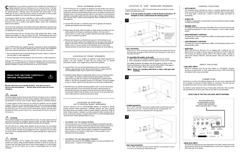 Page 1 of the manual User Manual Paradigm Monitor 90p v4