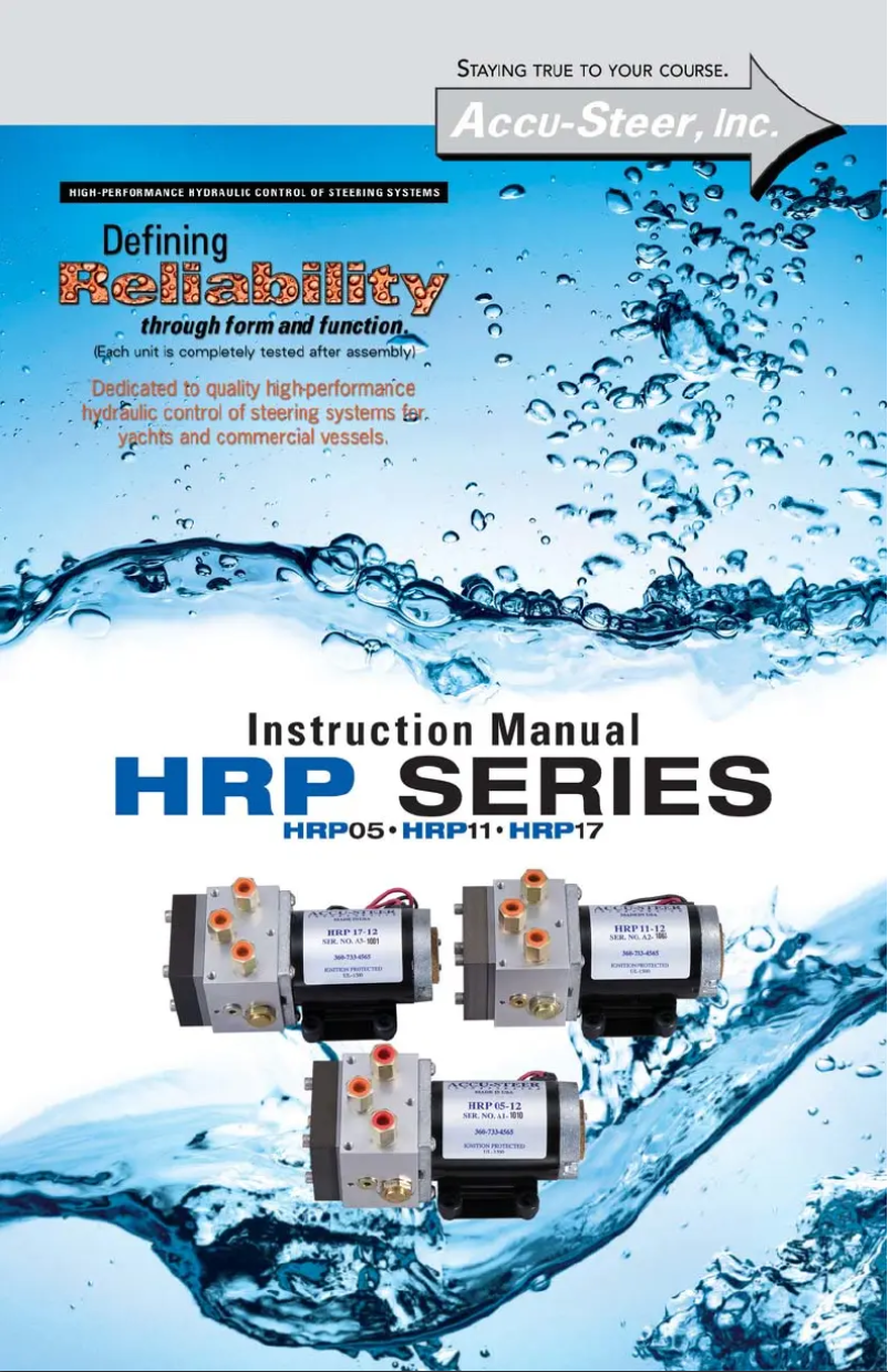 Page 1 of the manual User Manual Furuno HRP05