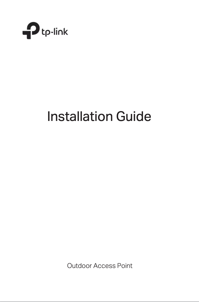 Page 1 de la notice Guide d'installation TP-Link CPE220