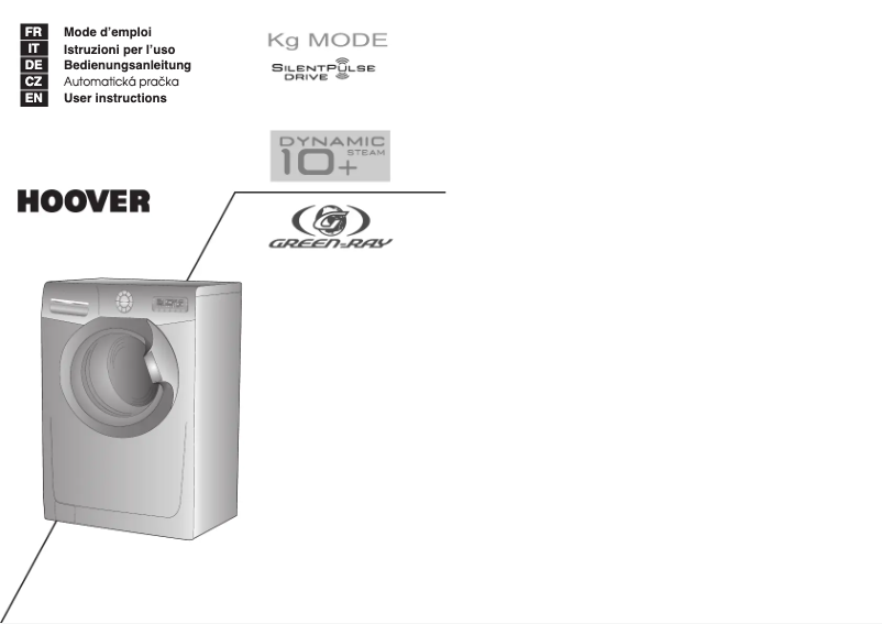 Página 1 del manual Manual de usuario Hoover DST 10146PG-30
