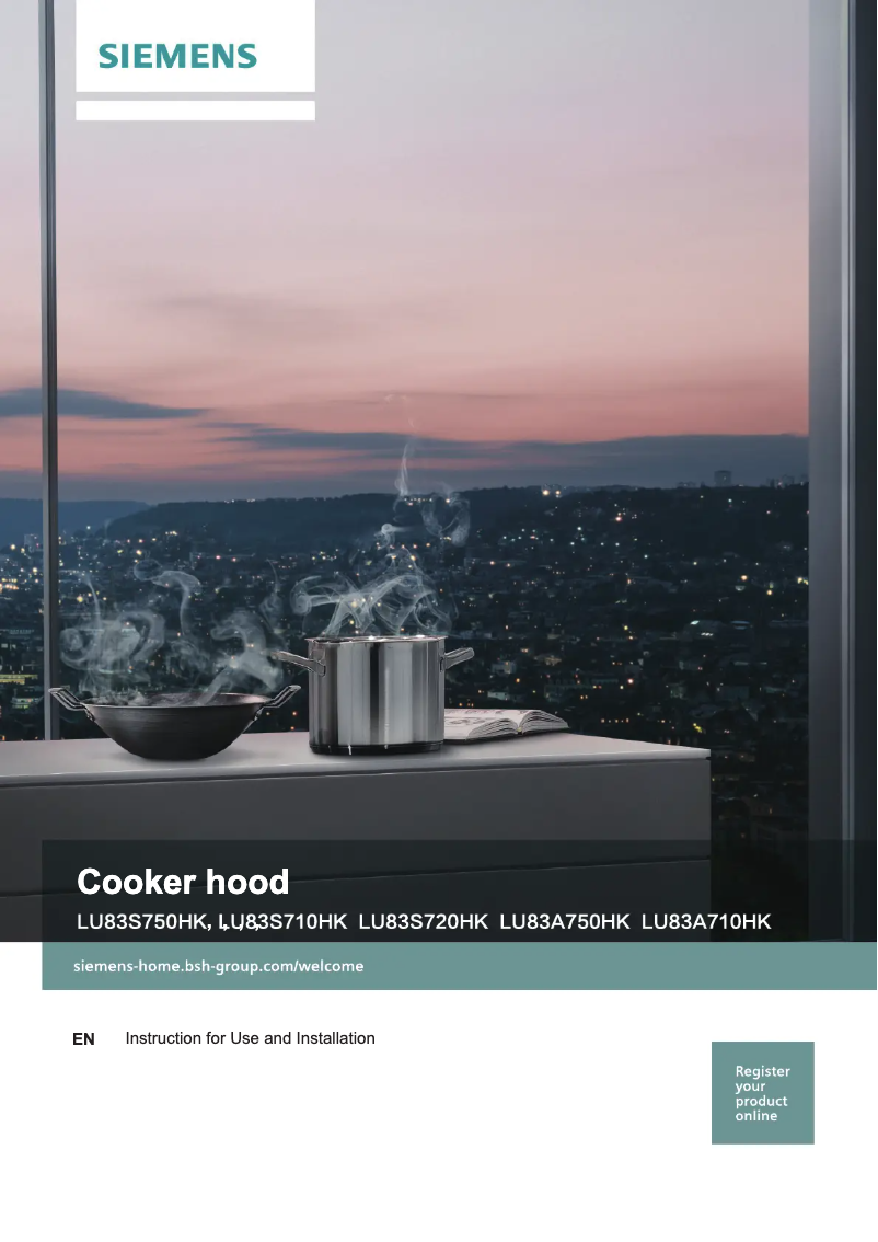 Page 1 de la notice Manuel utilisateur Siemens LU83S710HK