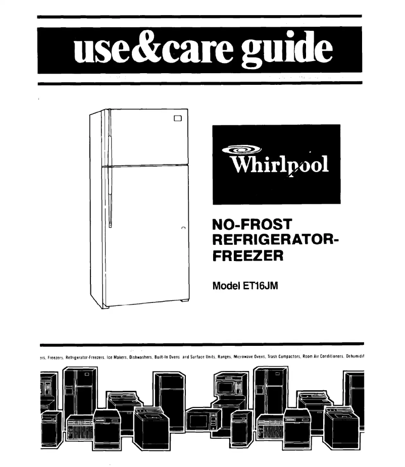 Page 1 de la notice Manuel utilisateur Whirlpool ET16JM1MWR2