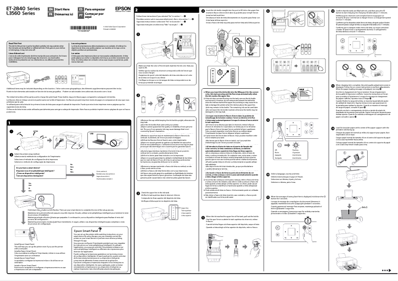 Página 1 del manual Guía de instalación Epson EcoTank ET-2840