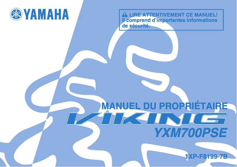 Page 1 de la notice Manuel utilisateur Yamaha Viking (2014)