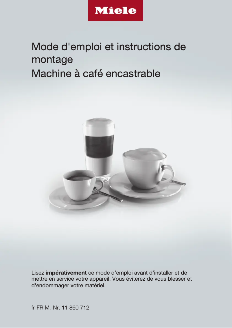 Página 1 del manual Manual de usuario Miele CVA 7845