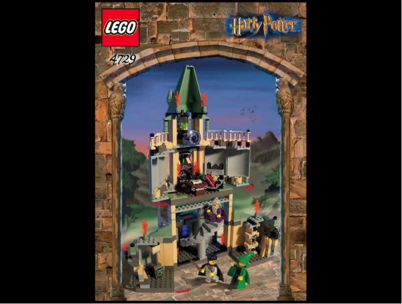 Page 1 de la notice Manuel utilisateur Lego Dumbledore's Office