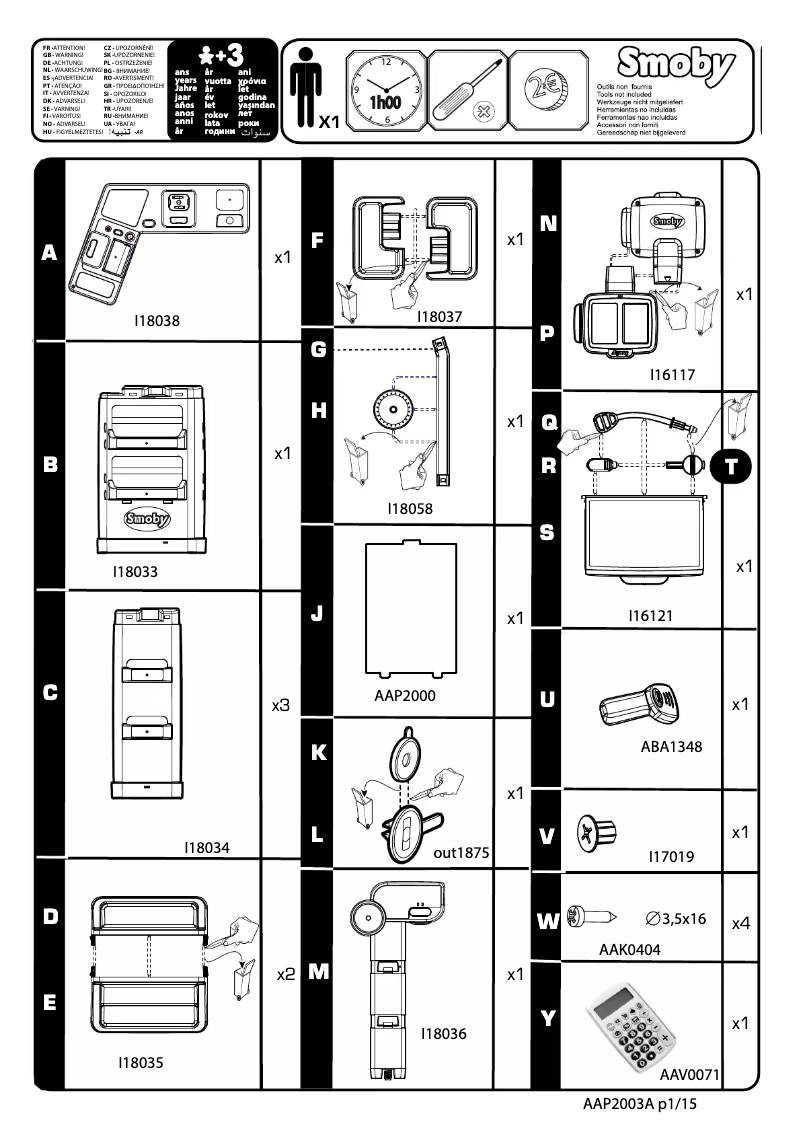 Página 1 del manual Manual de usuario Smoby 350215