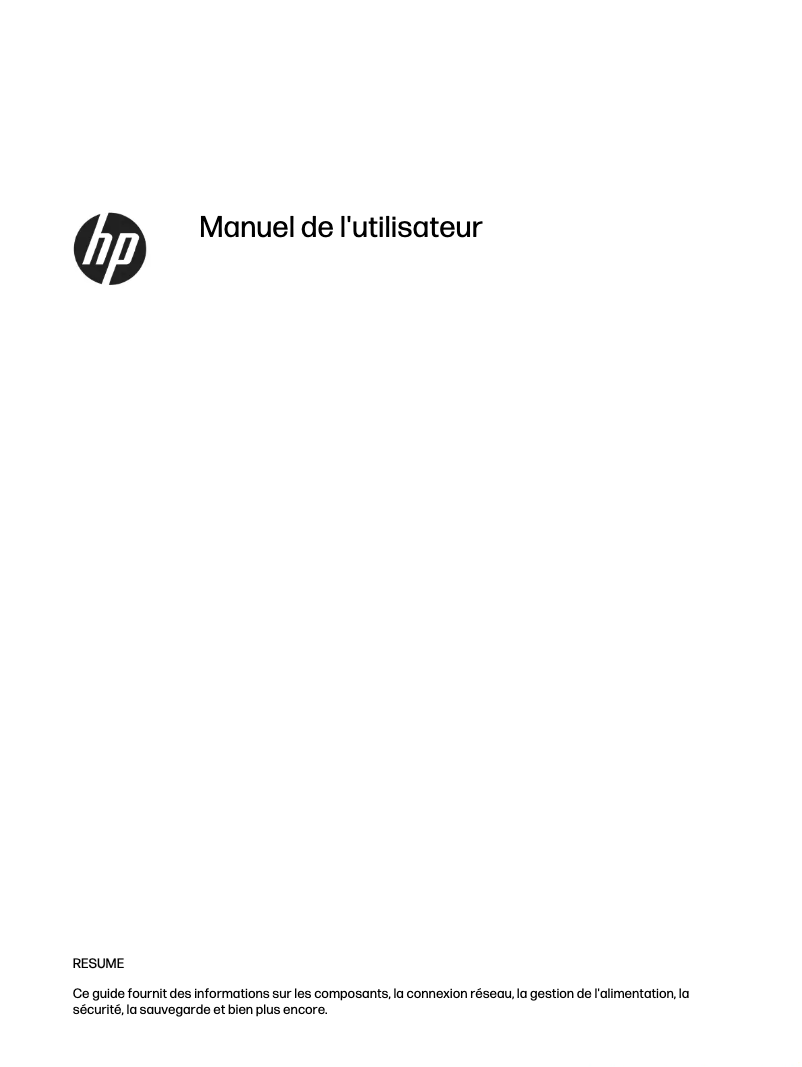 Page n°1 - Manuel utilisateur HP EliteBook 655 G10