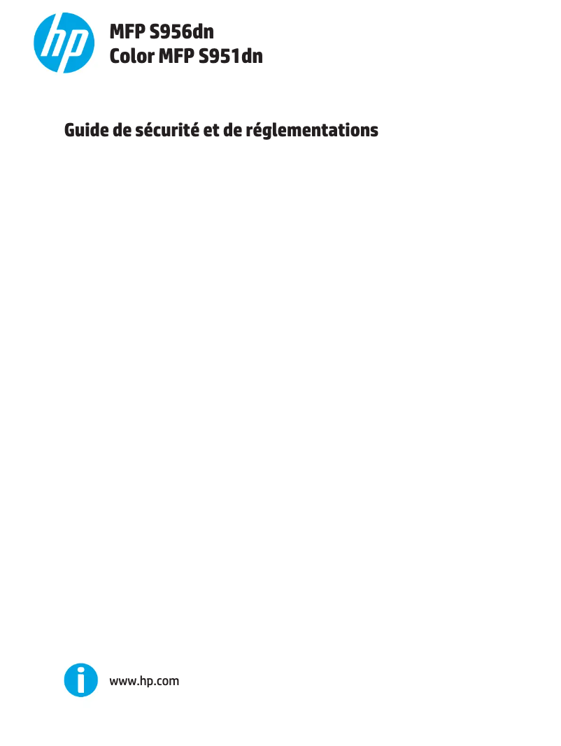 Page n°1 - Manuel utilisateur HP MFP S956