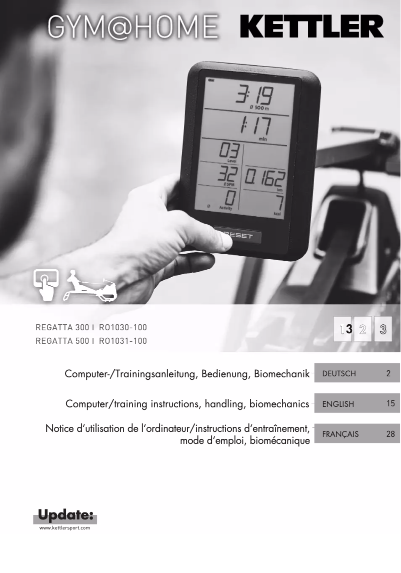 Page 1 de la notice Manuel utilisateur Kettler Regatta 300
