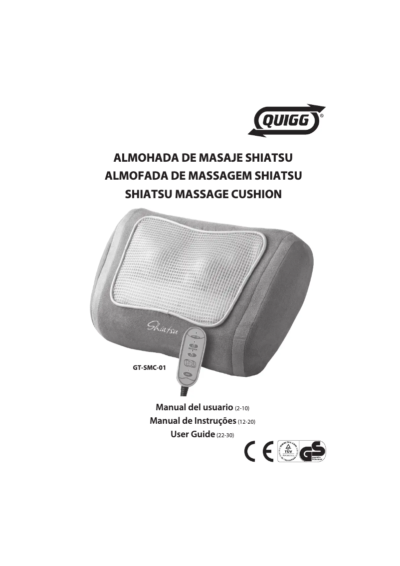 Page 1 de la notice Manuel utilisateur Quigg GT-SMC-01