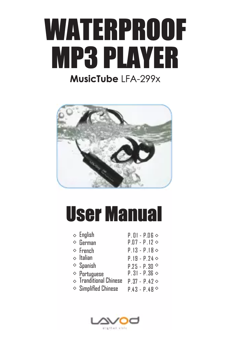 Page 1 de la notice Manuel utilisateur Lavod MusicTube LFA-299x