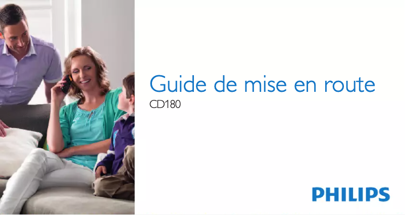 Page 1 of the manual Quick Start Guide Philips BeNear CD1803B