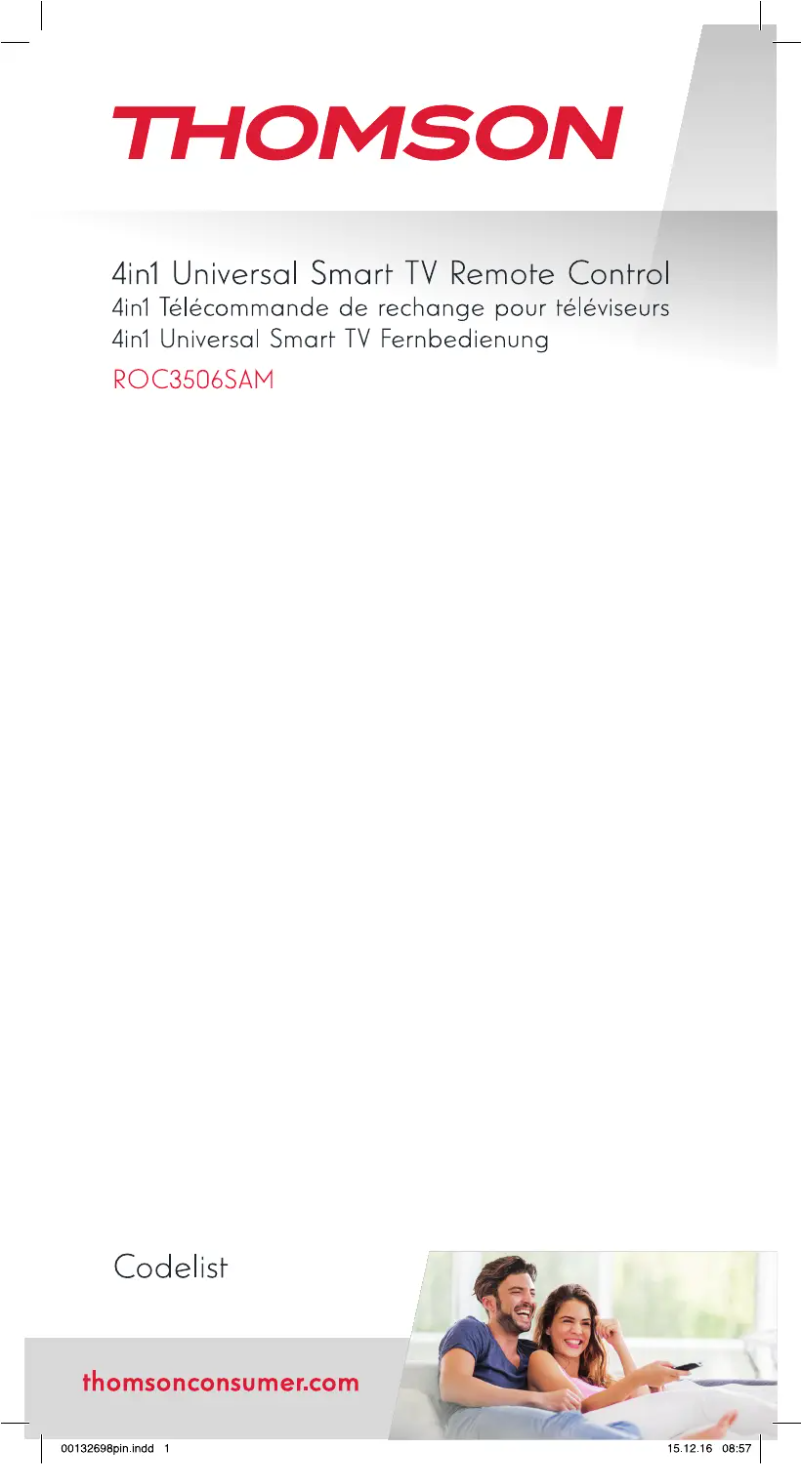 Page 1 of the manual User Manual Thomson ROC3506SAM