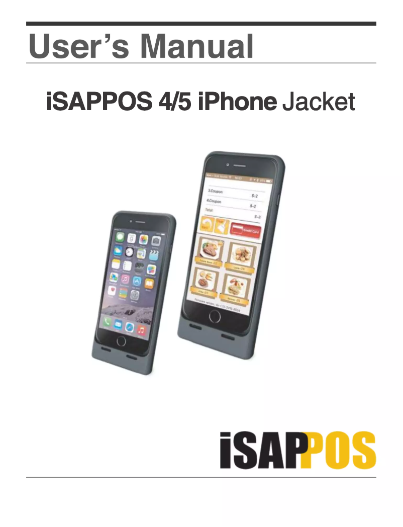 Page 1 de la notice Manuel utilisateur POS-X iSAPPOS Jacket 5