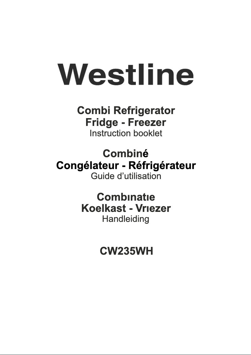 Página 1 del manual Manual de usuario Westline CW235WH