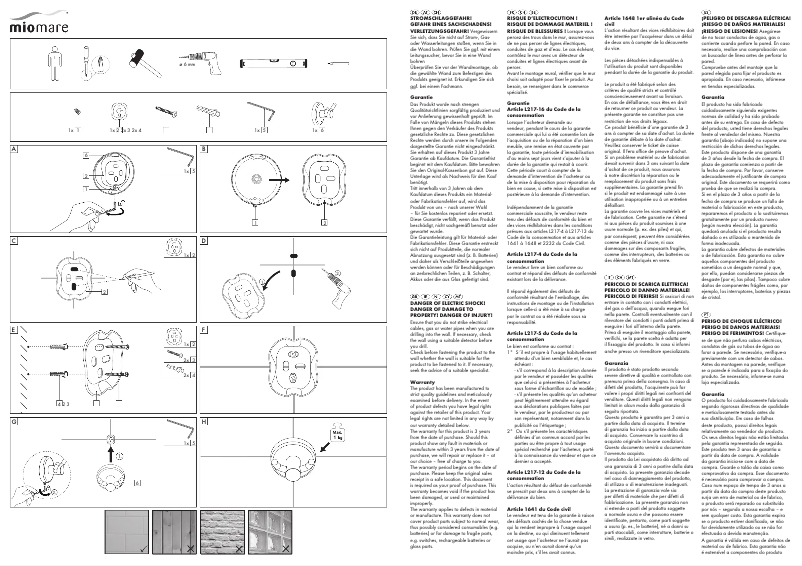 Page 1 de la notice Manuel utilisateur Miomare IAN 282597