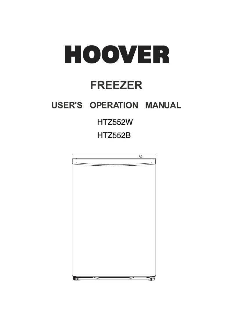 Page 1 de la notice Manuel utilisateur Hoover HTZ552W