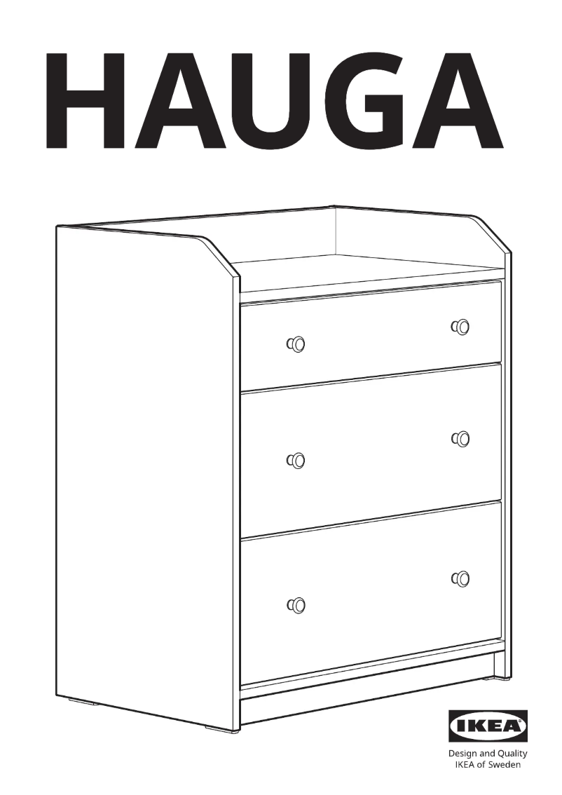 Page 1 de la notice Manuel utilisateur Ikea HAUGA 404.568.99