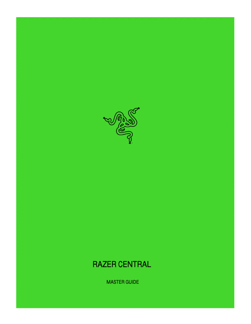 Page 1 of the manual User Manual Razer Cortex 9
