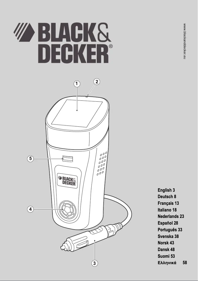 Página 1 del manual Manual de usuario Black & Decker BDPC100C