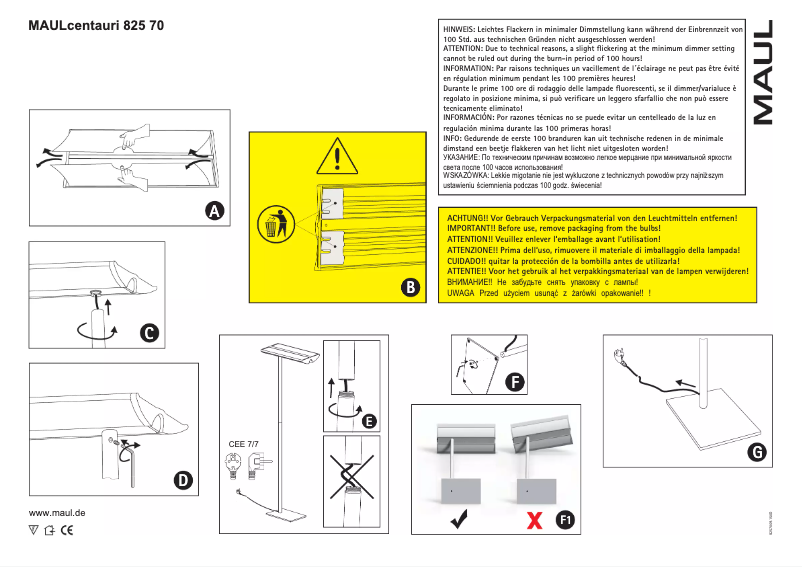 Página 1 del manual Manual de usuario MAUL Centauri
