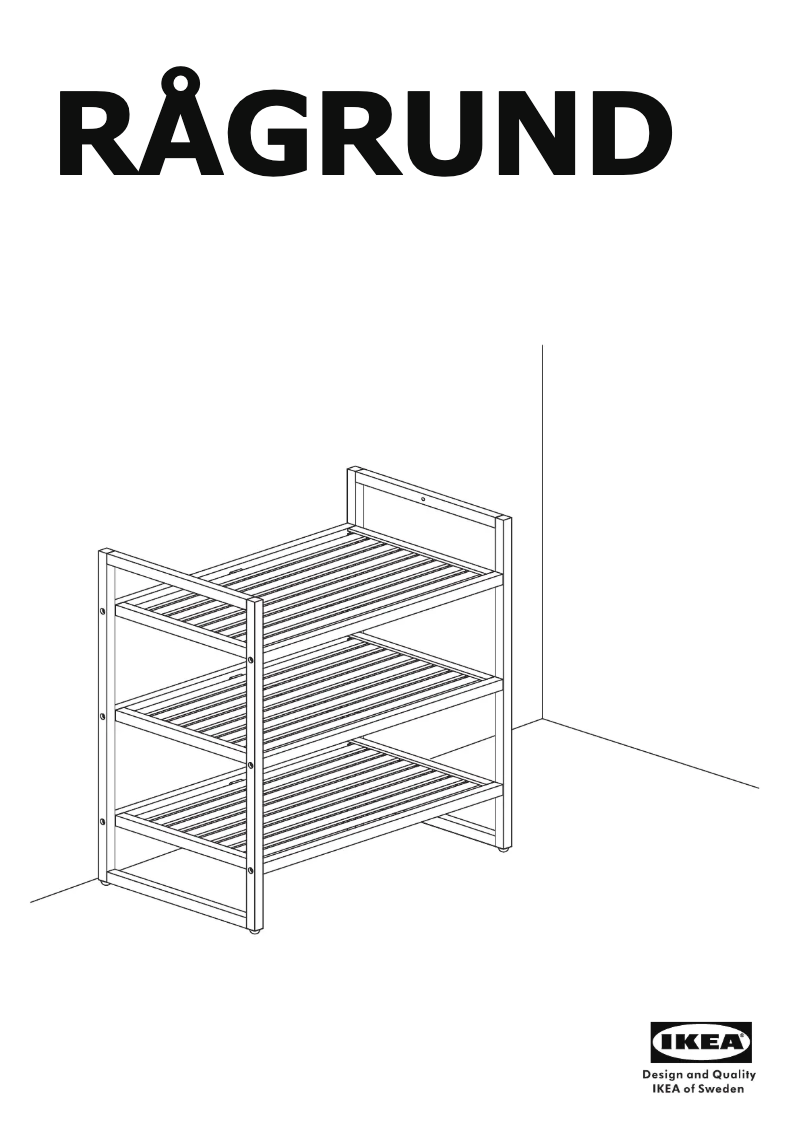 Page 1 de la notice Manuel utilisateur Ikea RÅGRUND 604.675.14