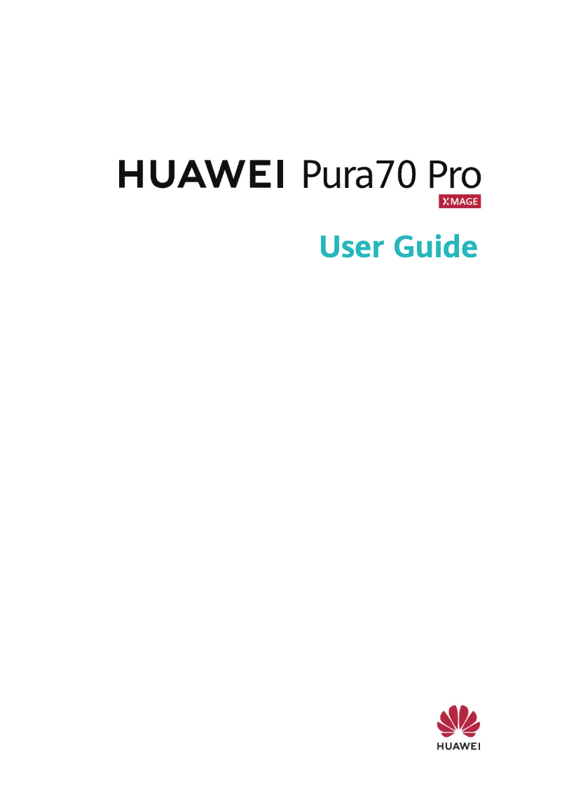 Page 1 de la notice Manuel utilisateur Huawei PURA 70 PRO