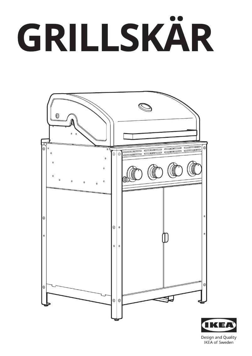 Page 1 de la notice Manuel utilisateur Ikea GRILLSKÄR 704.899.35