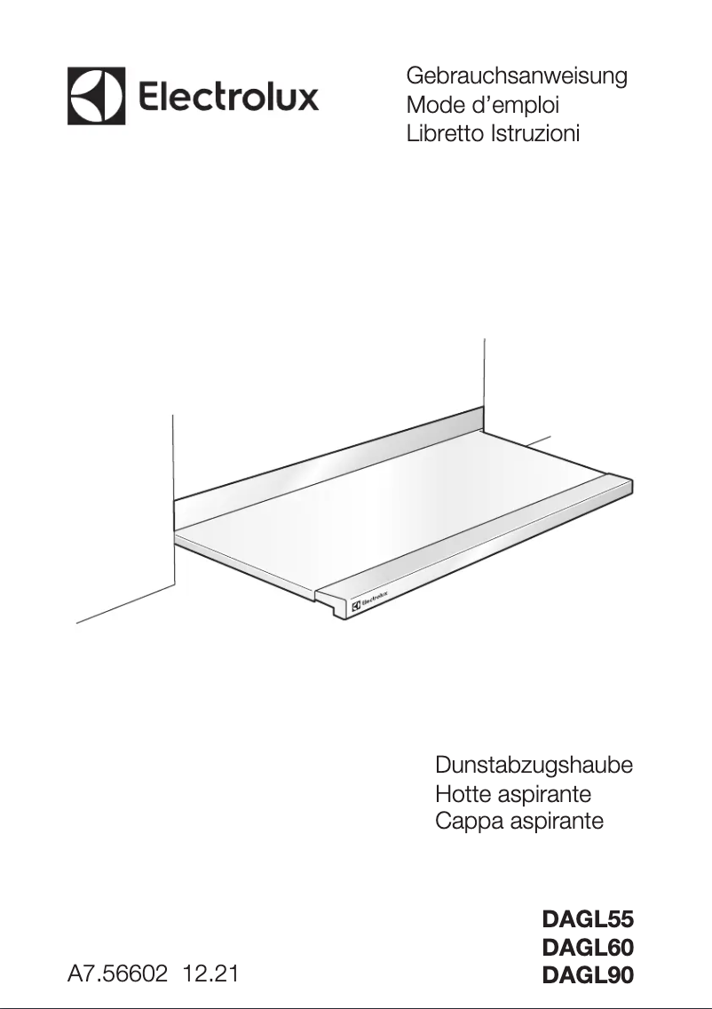 Page 1 de la notice Manuel utilisateur Electrolux DAGL6045CN
