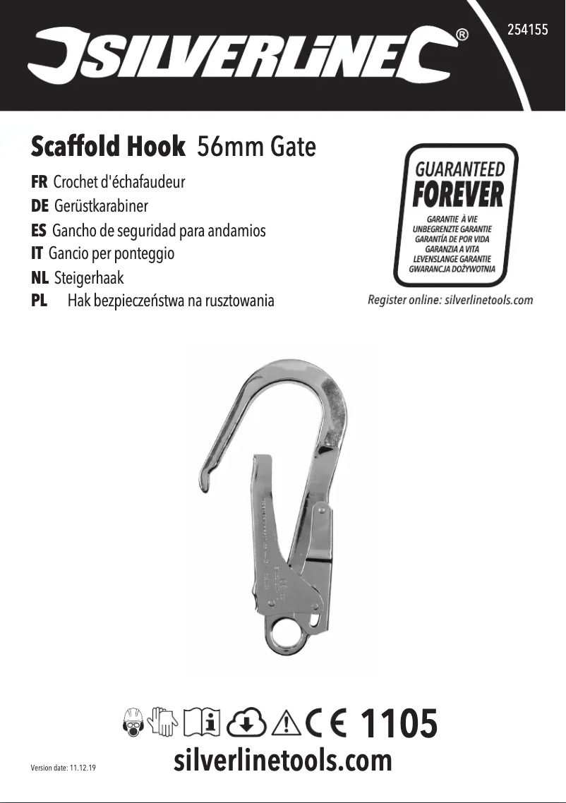 Page 1 de la notice Manuel utilisateur Silverline 254155