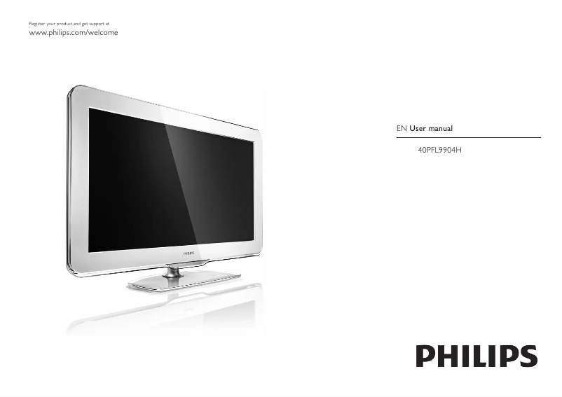 Page n°1 - Manuel utilisateur Philips Aurea 40PFL9904H