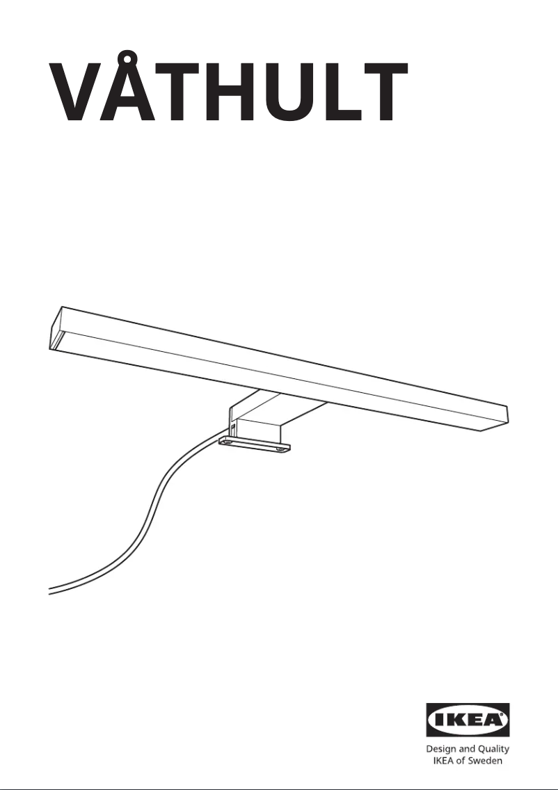 Page 1 de la notice Manuel utilisateur Ikea VÅTHULT 405.198.68