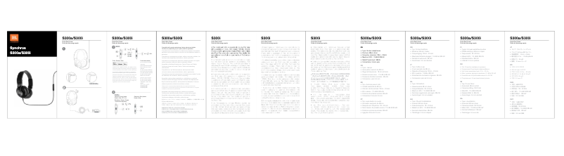 Page 1 de la notice Manuel utilisateur JBL Synchros S300a