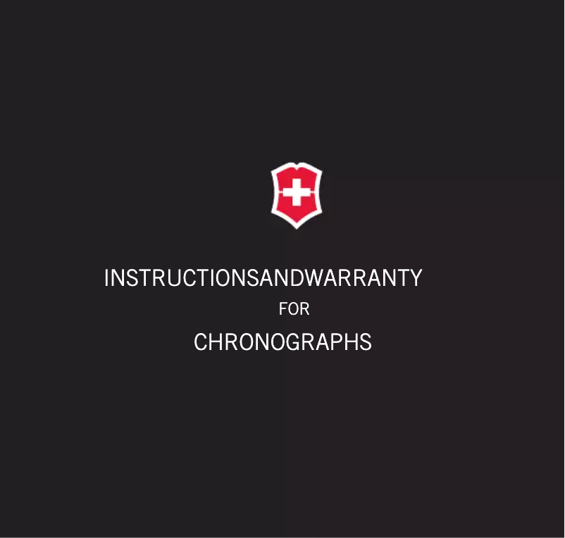 Page 1 de la notice Manuel utilisateur Victorinox Officers Chronograph