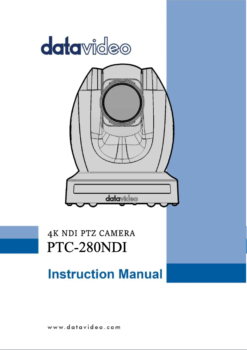 Page 1 de la notice Manuel utilisateur DataVideo PTC-280NDI