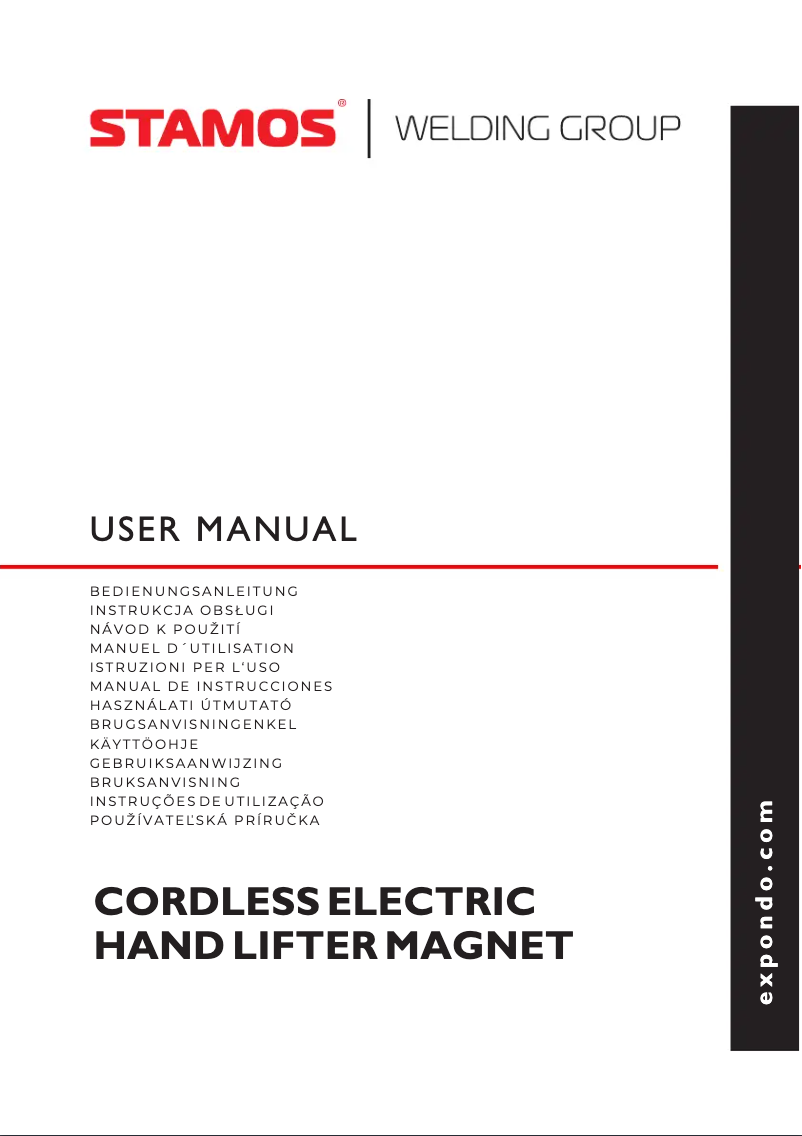 Page 1 de la notice Manuel utilisateur Stamos SWG-EMP 50L300