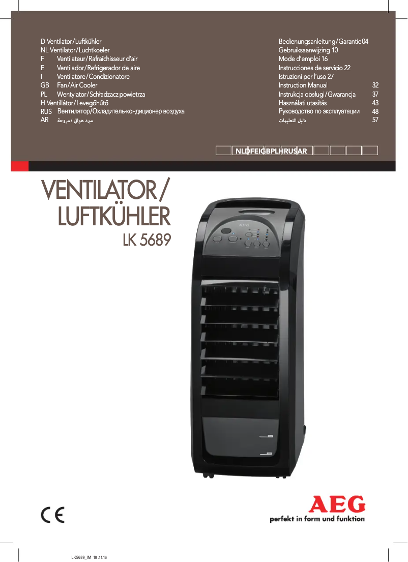 Página 1 del manual Manual de usuario AEG LK 5689