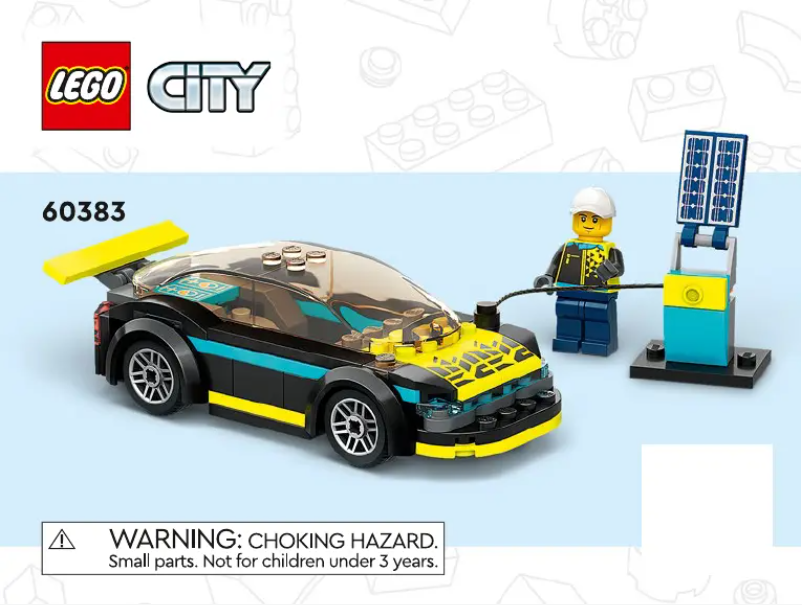 Page 1 de la notice Consignes visuelles Lego City 60383