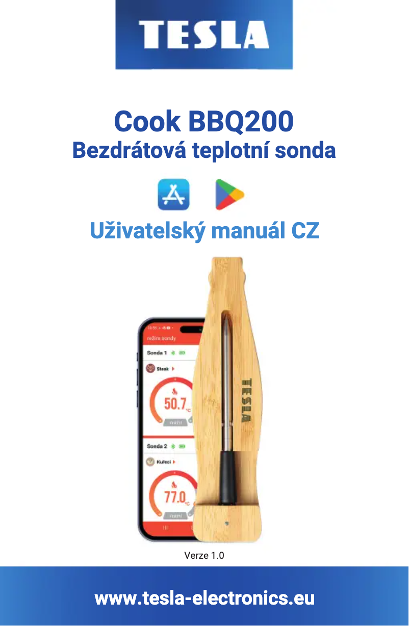 Page 1 de la notice Manuel utilisateur Tesla Cook BBQ200