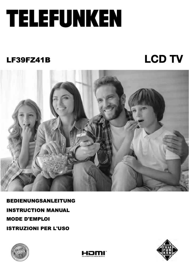 Page 1 de la notice Manuel utilisateur Telefunken LF39FZ41B