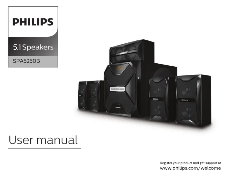 Página 1 del manual Manual de usuario Philips SPA5250B