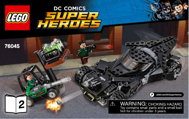 Page 1 de la notice Manuel utilisateur Lego DC Comics Super Heroes 76045