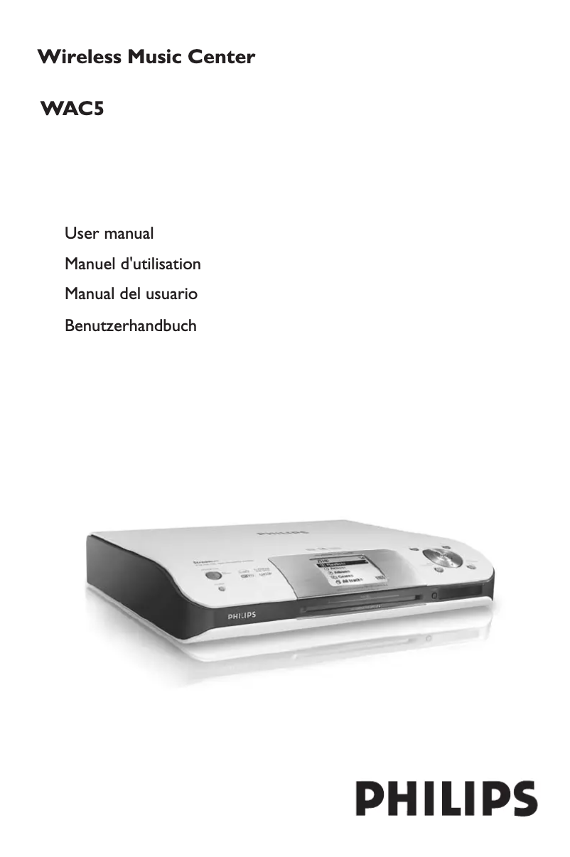 Página 1 del manual Manual de usuario Philips WAC5