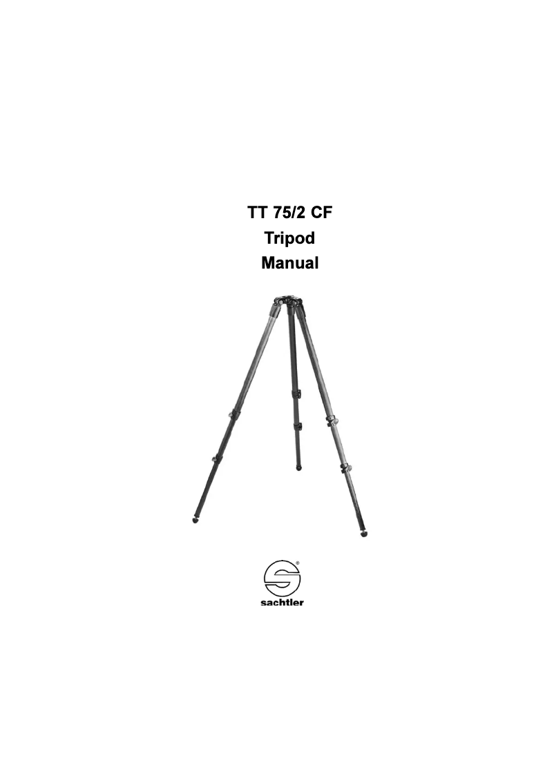 Página 1 del manual Manual de usuario Sachtler System Ace L TT 75/2 CF